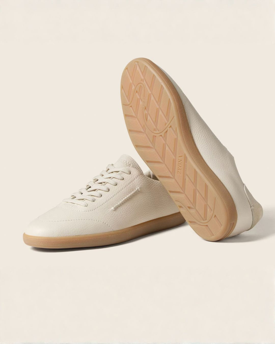 Zegna 232 Road sneaker in deerskin