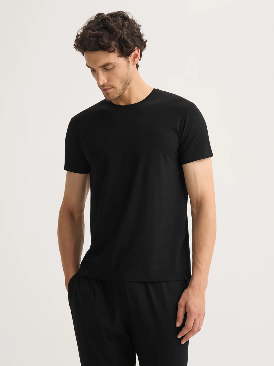 Black Derek Rose Crew Neck Tee