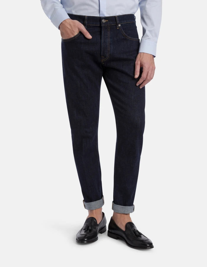 dark wash dondup jean