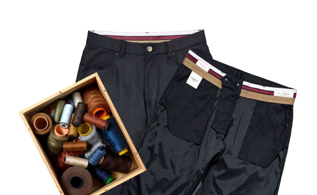 Sartorial five-pocket pants