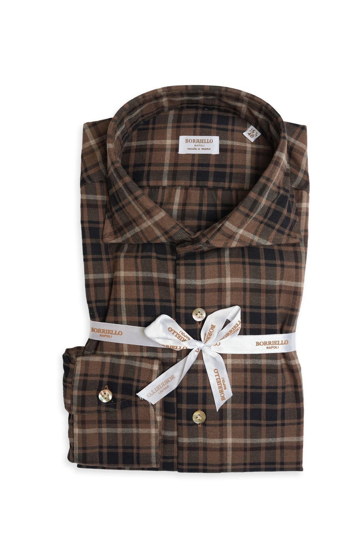 borriello plaid check sport shirt