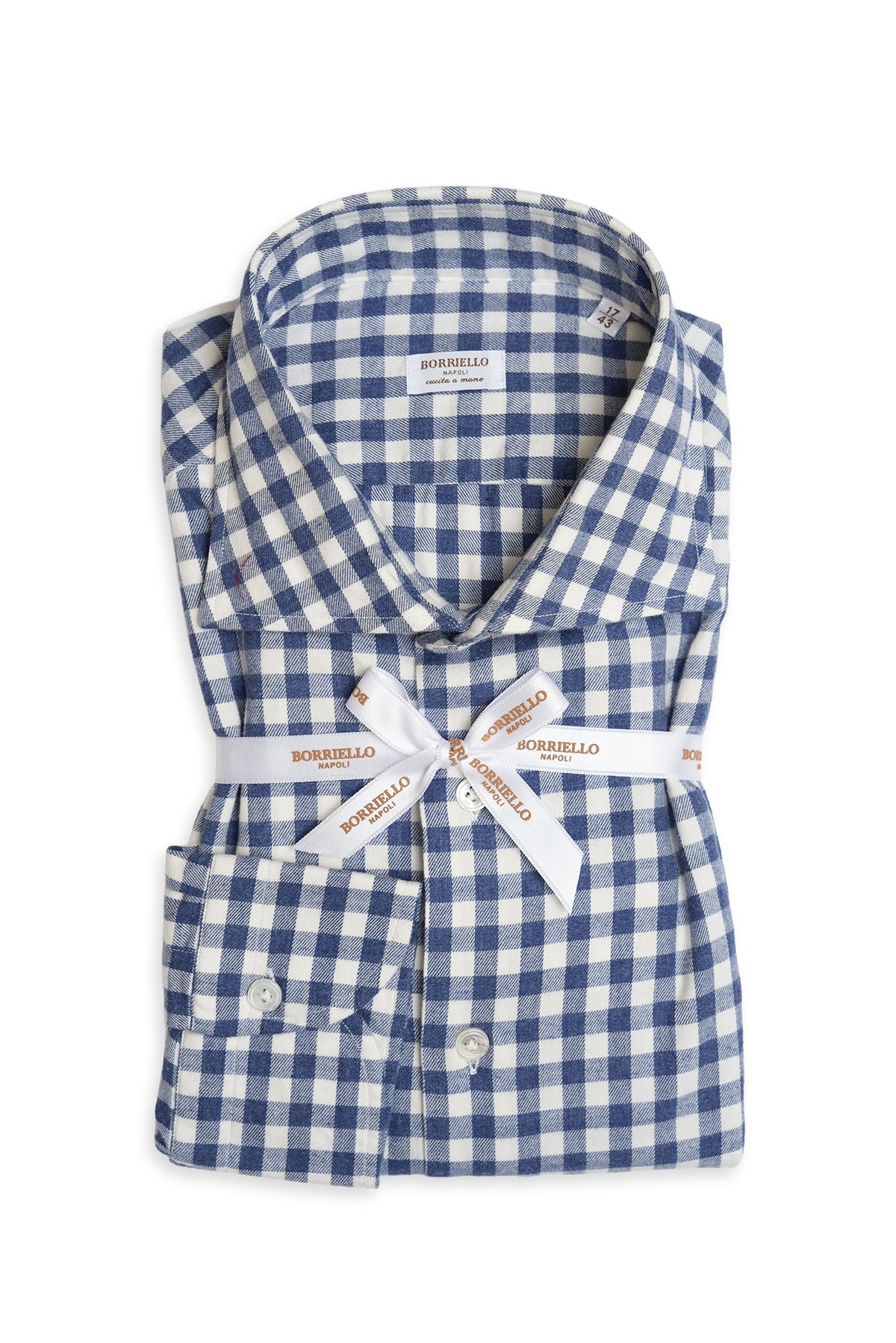 borriello gingham check sport shirt