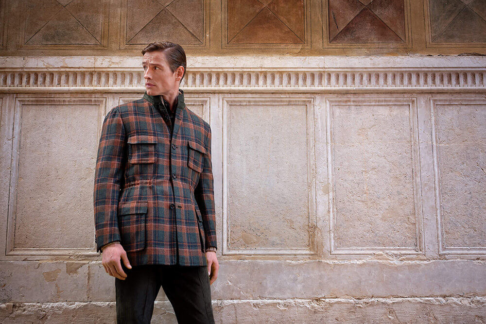 Bold Cesare Attolini over jacket