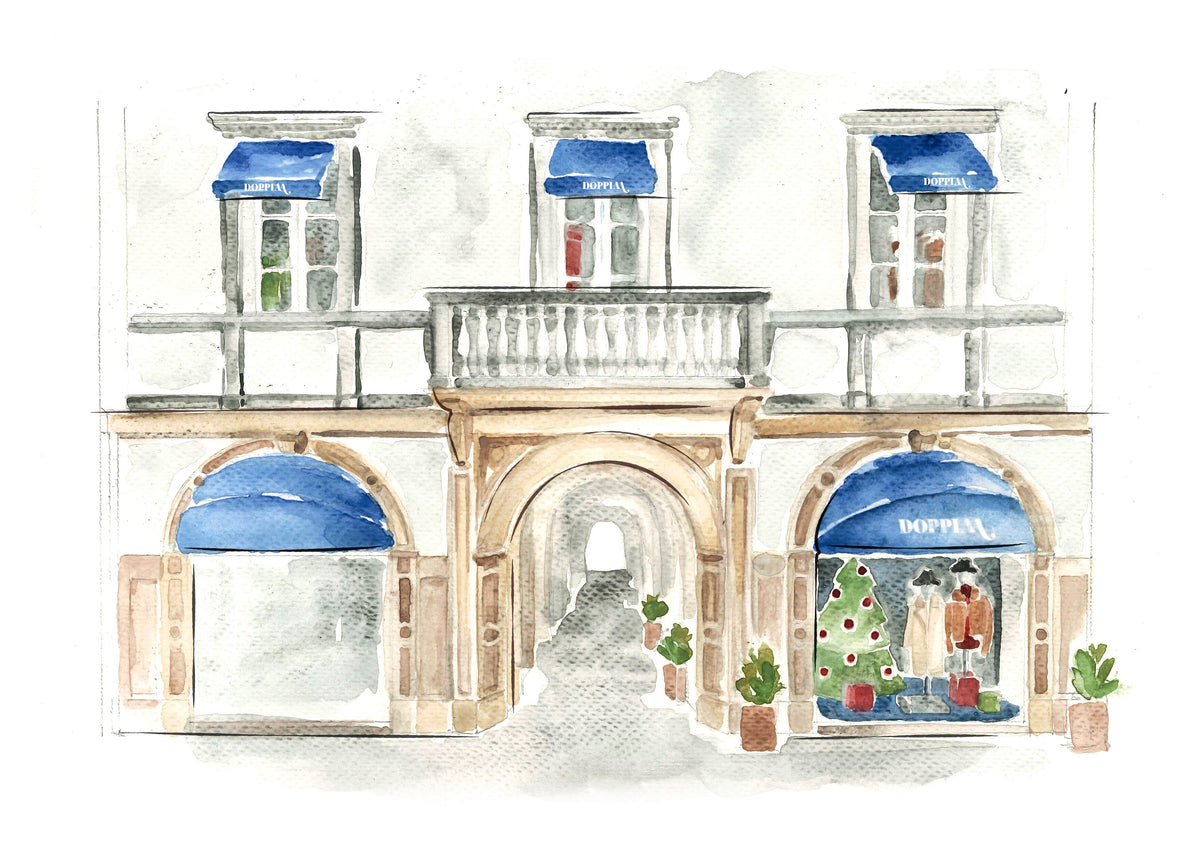 Doppiaa milan boutique illustration