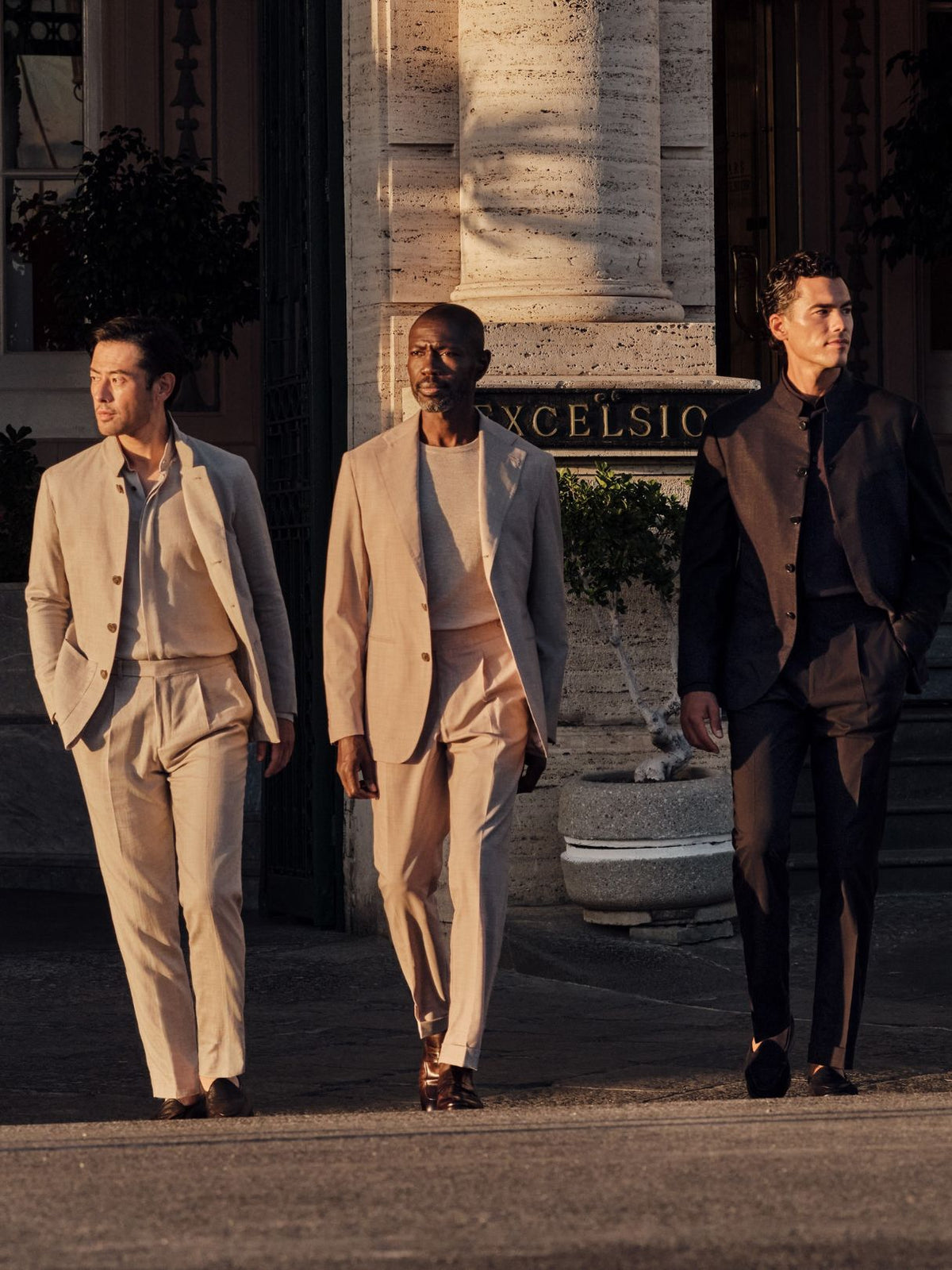 Men modeling fall looks