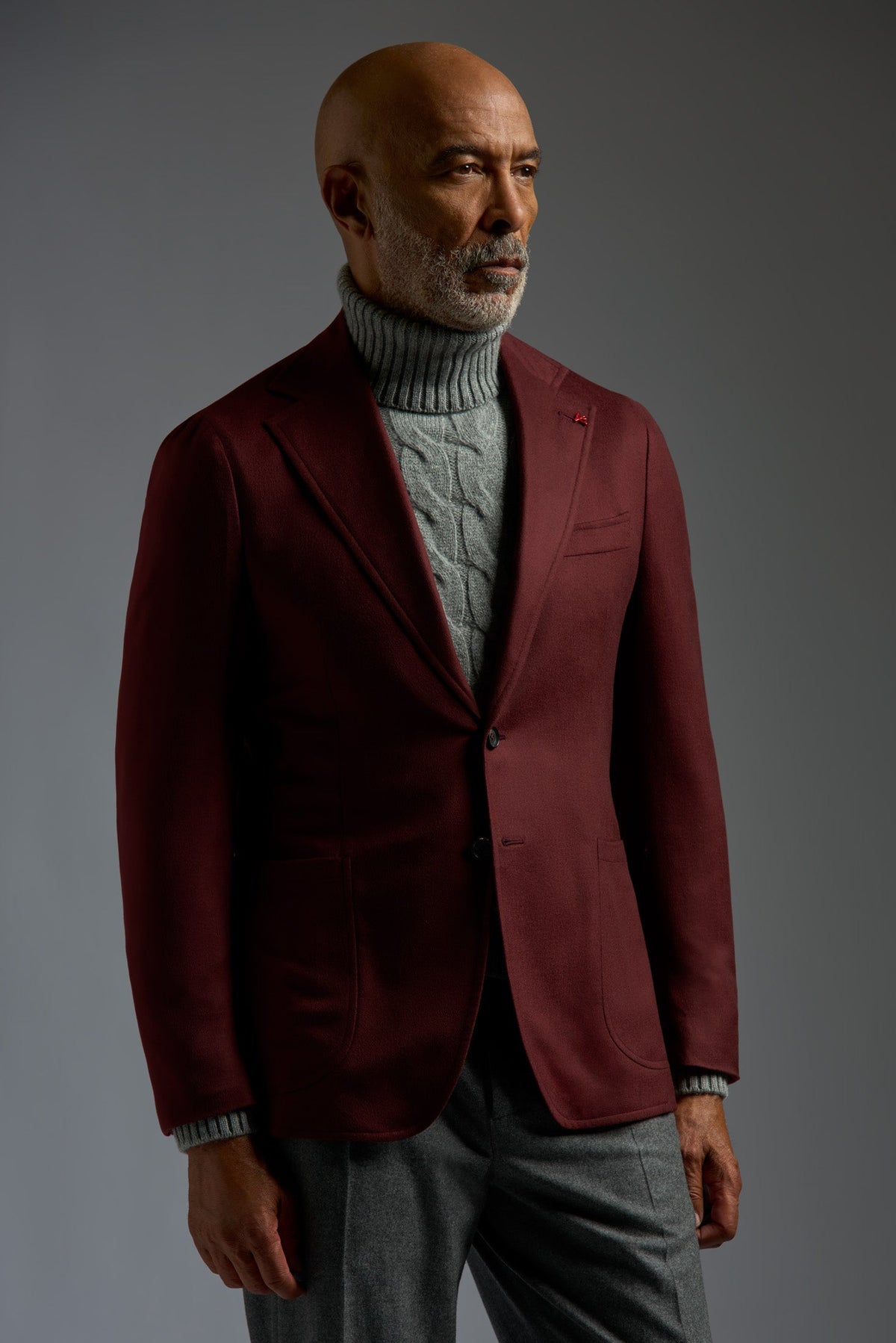 Man in Isaia tailoring