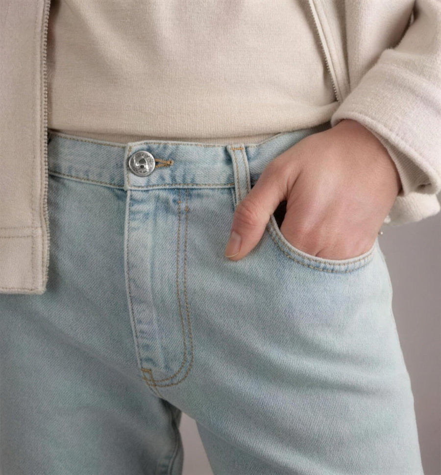 Marco Pescarolo denim jeans fabric close-up