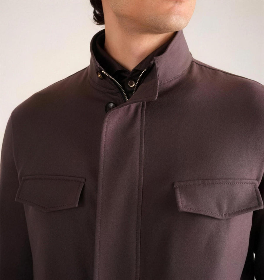 Marco Pescarolo vicuna jacket fabric close-up