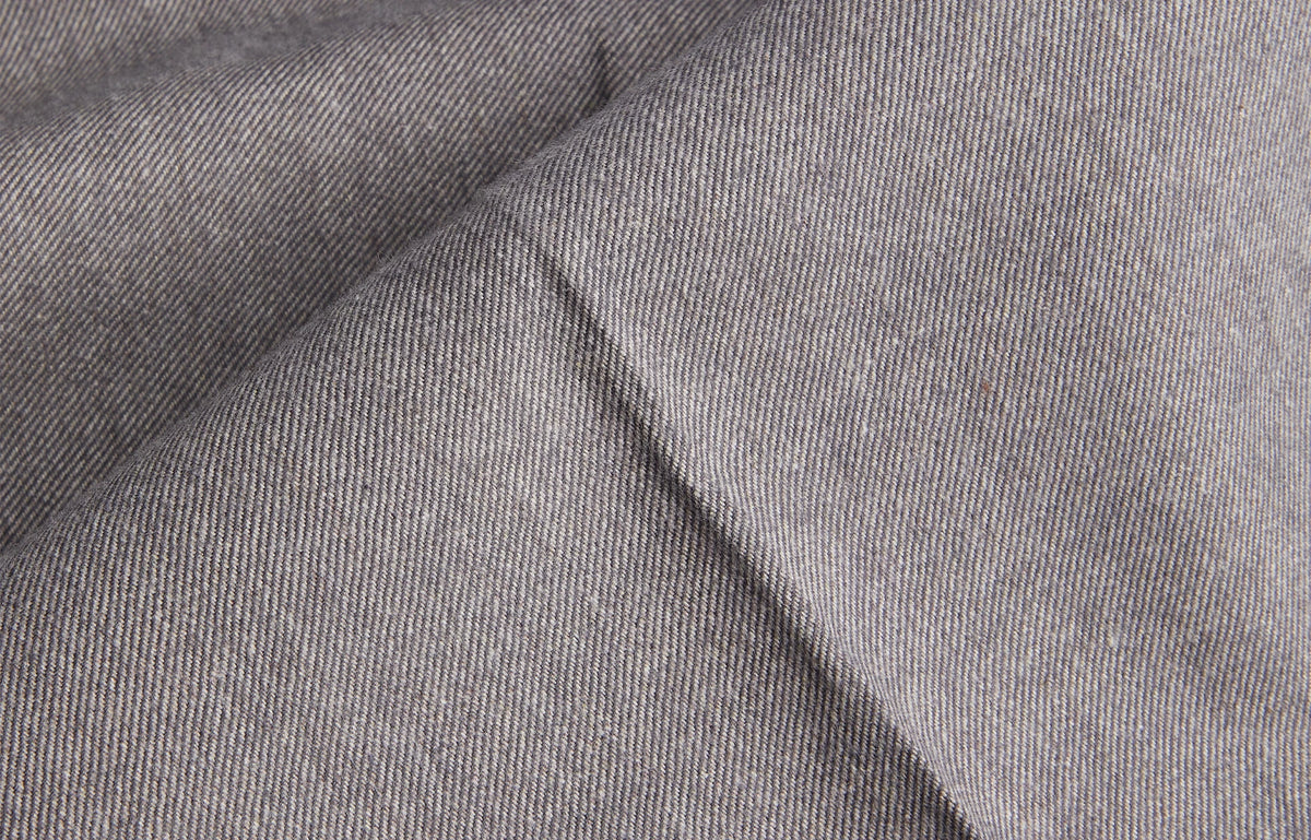 Close-up of PT Torino gray trouser fabric