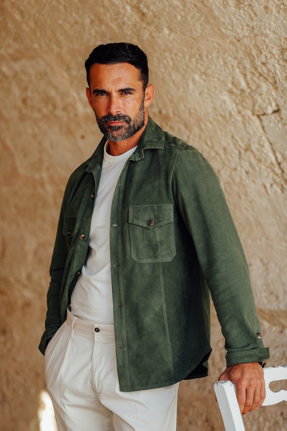 Rifugio leather jacket look