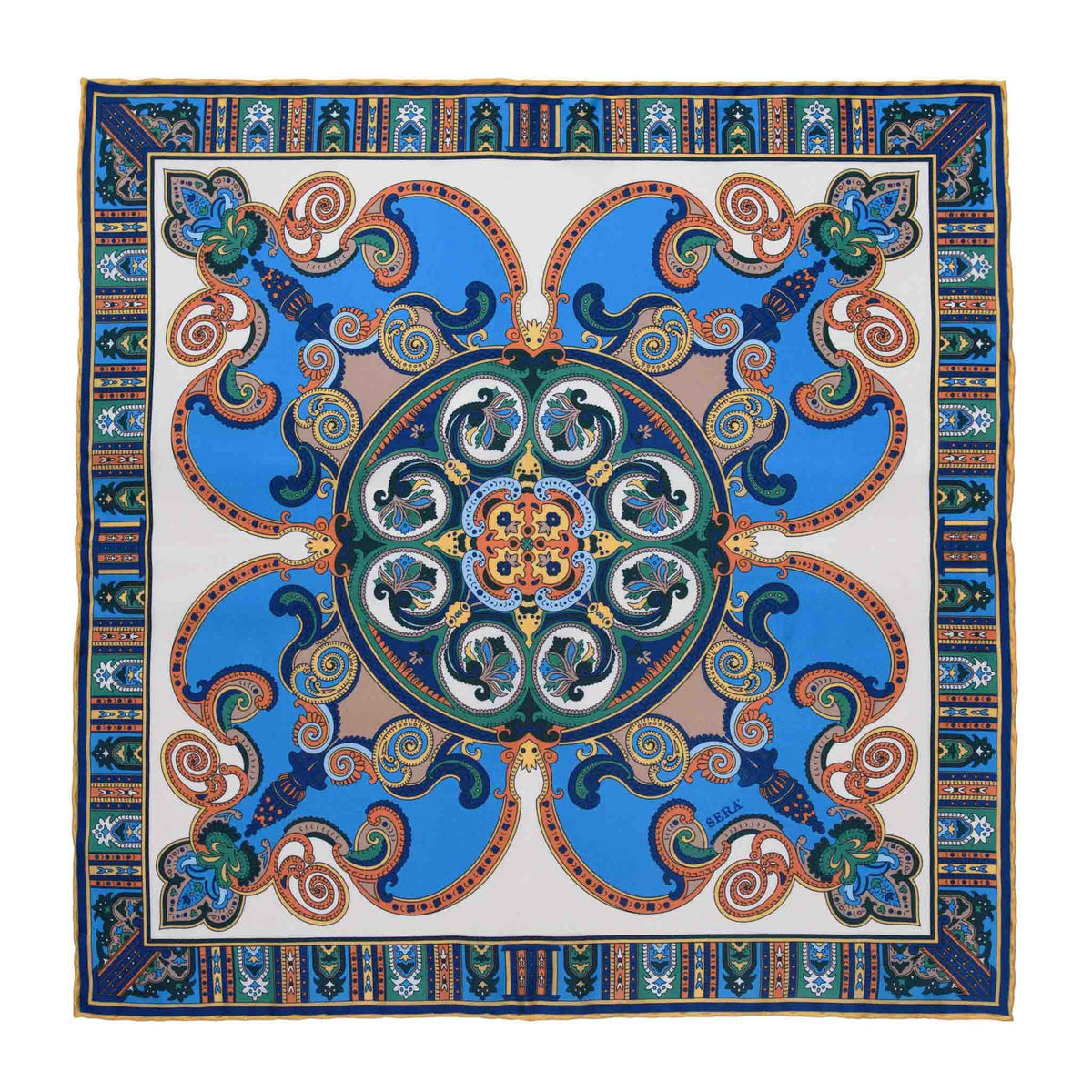 Sera fine silk puglia pocket square